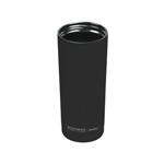 ASOBU Двустенна термо чаша със силиконова сламка “SUPERB SIPPY“ - 600 мл - цвят черен