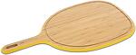 PEBBLY Бамбукова дъска за рязане с дръжка XL 57х31 см - жълт кант