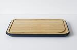 PEBBLY Бамбукова дъска за рязане размер S - 25х18 см - черен кант