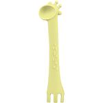 Лъжица силиконова Giraffe Yellow