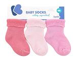 Бебешки памучни термо чорапи дълги PINK 6-12 месеца