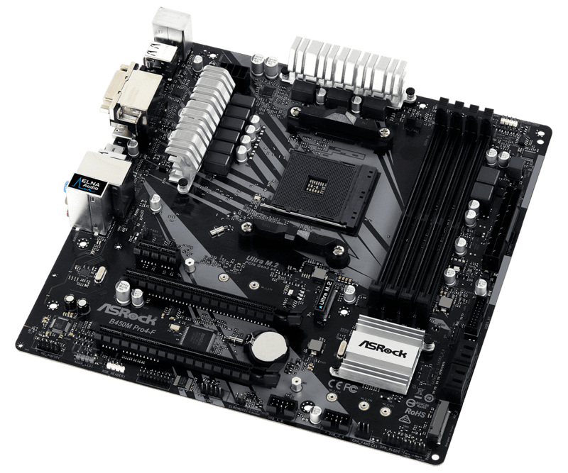 Asrock b450m pro4 f не запускается