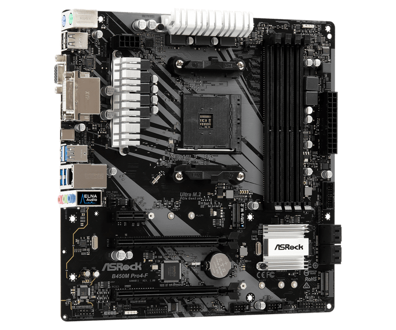 Asrock b450m pro4 f обзор