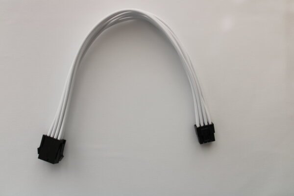 Екстендър кабел 6+2PIN VGA 30см, бял Екстендър кабел 6+2PIN VGA 30см, бял