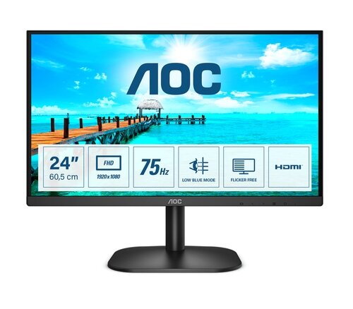 AOC 24B2XHM2 23.8" VA WLED, 1920x1080, 75Hz, 4ms AOC 24B2XHM2 23.8" VA WLED, 1920x1080, 75Hz, 4ms