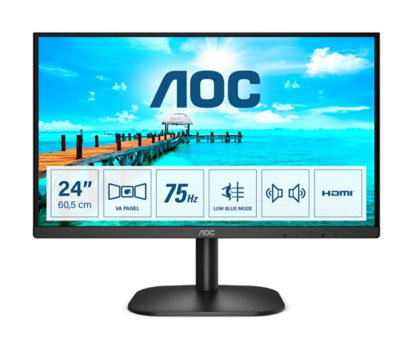 AOC 24B2XDAM, 23.8" VA WLED, 1920x1080, 75Hz, 4ms AOC 24B2XDAM, 23.8" VA WLED, 1920x1080, 75Hz, 4ms