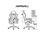 Fury Gaming Chair Avenger L Black-White