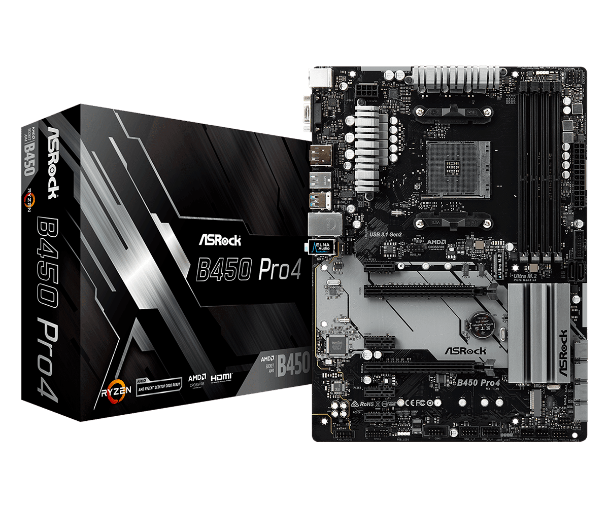 Asrock b450 pro4 совместимость с процессорами