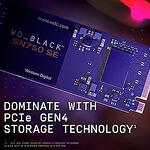 SSD WD Black SN750 SE, 500GB, M.2 8280, PCIe NVMe Gen4