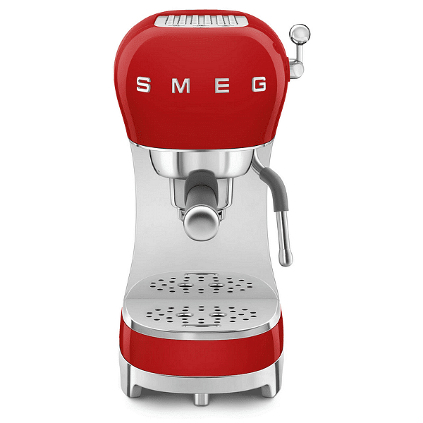 SMEG ръчна еспресо кафемашина, червено
