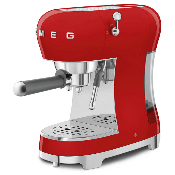 SMEG ръчна еспресо кафемашина, червено
