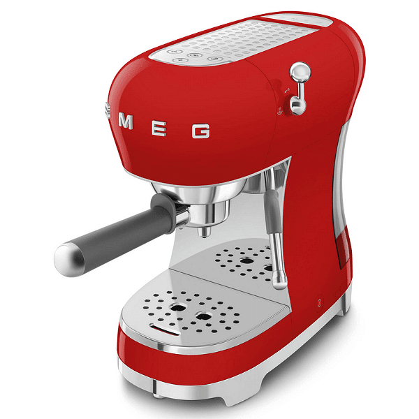 SMEG ръчна еспресо кафемашина, червено