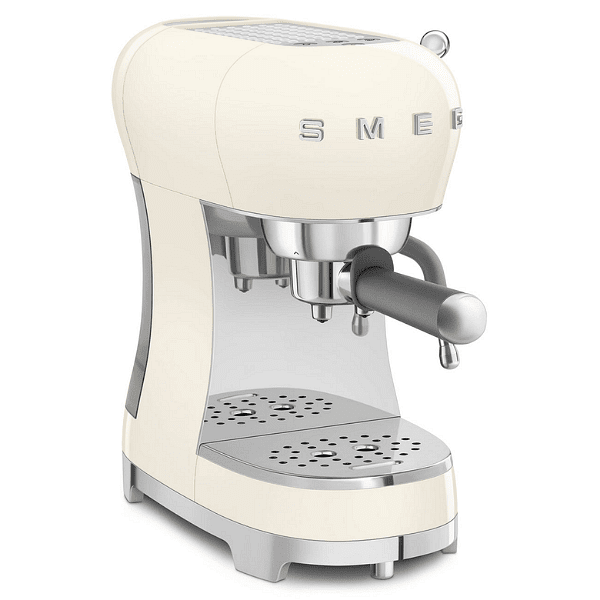 SMEG ръчна еспресо кафемашина, цвят крем