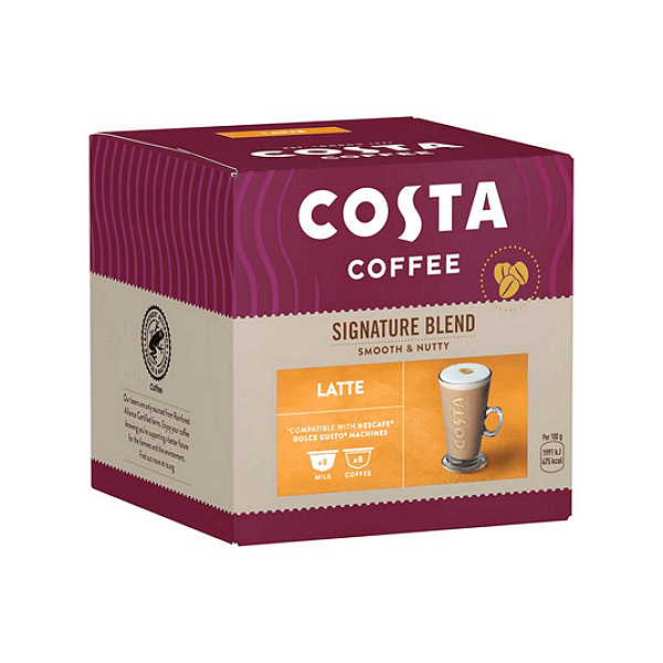 Costa coffee Latte 16 Dolce Gusto® съвместими капсули
