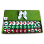 Кутия декорирани бонбони Трикольор / Фирмени подаръци