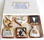 Луксозна кутия декораторски сладки - подарък за сватба