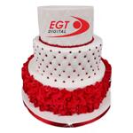 Фирмена торта с лого EGT Digital