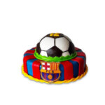 Декораторска торта за футболни фенове на Барселона