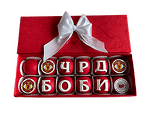 Кутия бонбони с лого на Manchester United / ЧРД