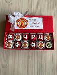 Кутия бонбони с лого на Manchester United / ЧРД