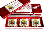 Коледен подарък / Кутия сладки с фирмено лого
