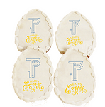 Големи сладки за Великден яйца с лого на фирма