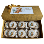 Кутия декораторски сладки Свето кръщение с ангели