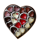 Луксозна бонбониера Сърце с ръчно изработени бонбони