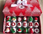 Луксозна кутия бонбони подарък за Коледа