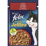 Purina Felix Sensation храна за котки с говеждо и домати (100 г)