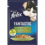Purina Felix Fantastic храна за котки в зряла възраст, грил в желе, заек