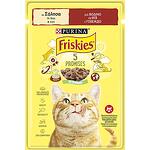 Purina Friskies Pouch храна за котки телешки хапки в сос (85 г)