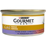 Purina Gourmet Gold храна за котки в зряла възраст, хапки в пастет, агне и патица