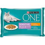 Purina One Sensitive храна за котки с чувствително храносмилане с пиле и риба тон