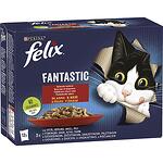 Purina Felix Sensation храна за котки месно меню Pouch (12 бр. х 85 г)