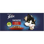 Purina Felix Sensation Pouch храна за котки месно меню, 12 бр. х 85 г (1.02 кг)