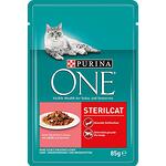 Purina One Sterilcat пауч храна за котки със сьомга и морков