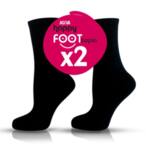 Happy Foot памучни чорапи, 2 чифта, черни 75% (размер: 39 - 42)