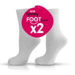 Happy Foot памучни чорапи, 2 чифта, бели 75% (размер: 39 - 42)