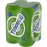 Tuborg светла бира в кен (4 бр. х 500 мл)