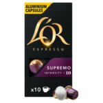 L'OR Supremo алуминиеви капсули за кафе съвместими с Nespresso кафе машини (10 бр. х 5.2 г)