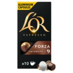 L'OR Forza алуминиеви капсули за кафе съвместими с Nespresso кафе машини (10 бр. х 5.2 г)