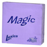 Luxica Magic цветни салфетки , 2 пласта (33х33 см, 40 бр.)