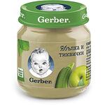 Gerber пюре от ябълка и тиквички, от 0 месеца (130 г)