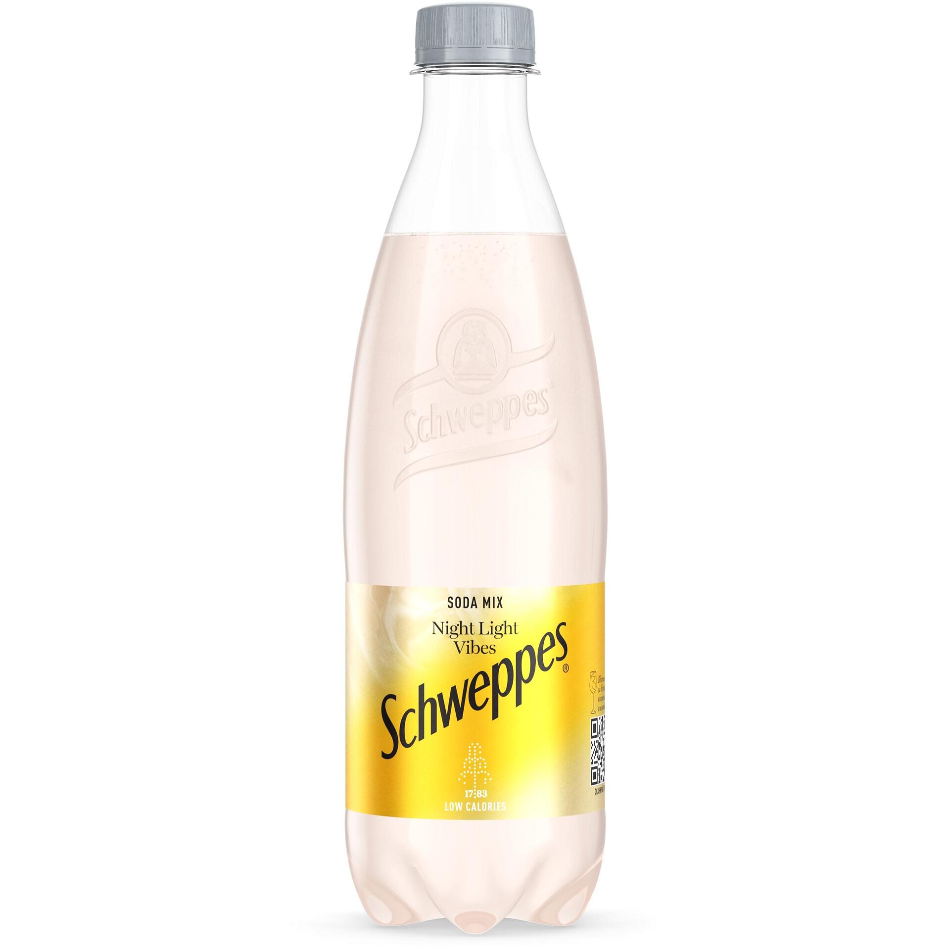 Schweppes Night Light Vibes сода микс праскова и кокос газирана ...