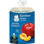 Gerber пауч плодов десерт ябълка и кайсия (150 г)