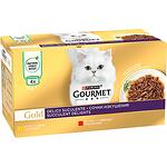 Purina Gourment Gold храна за котки с пилешко, 4 бр. х 85 г (340 г)