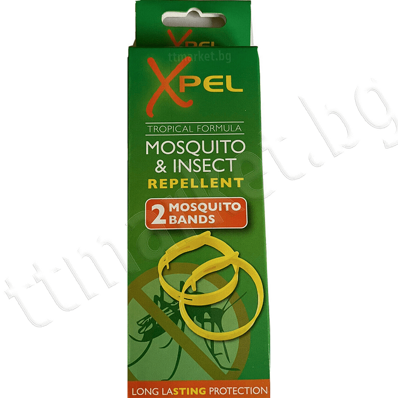 XPEL Mosquito and Insect Repellent 2 Mosquito bands Гривни против