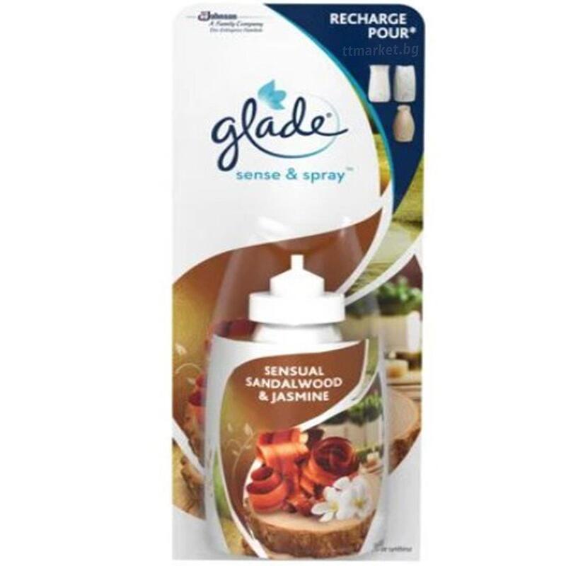 Glade Sence & Spray Bali Sandalwood & Jasmine Пълнител за ароматизатор с  аромат на сандалово дърво