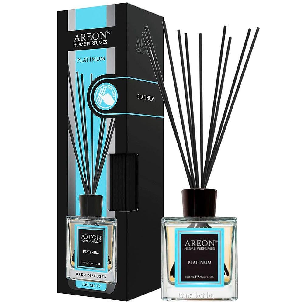 Areon Reed Diffuser Areon Home Perfumes Reed Diffuser Platinum Ароматизатор за въздух с ...